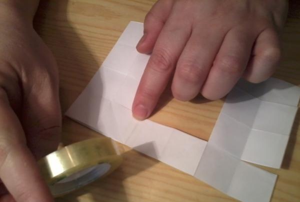 How to make a transforming cube out of paper with your own hands