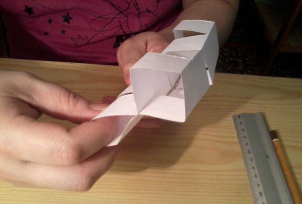 How to make a transforming cube out of paper with your own hands