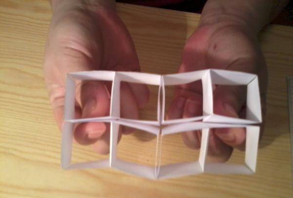 How to make a transforming cube out of paper with your own hands