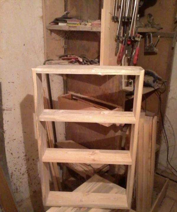 Wooden shelf