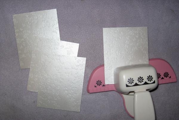 hole punch from the bottom with a flower hole punch