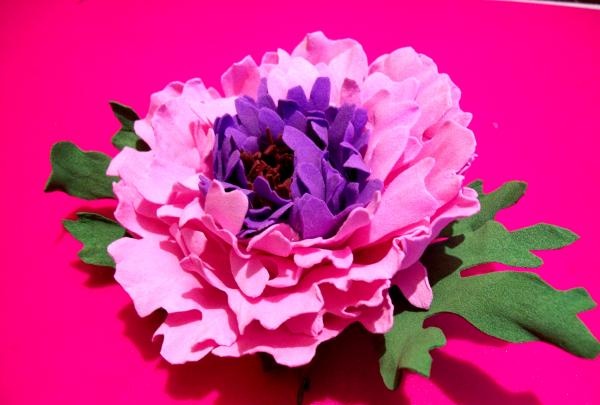 Peony from foamiran