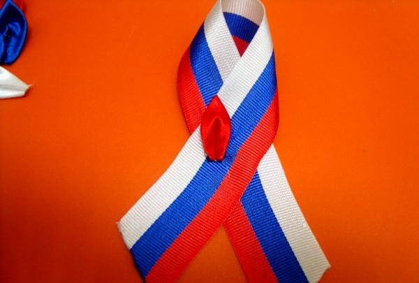 Patriotic ribbon for Victory Day