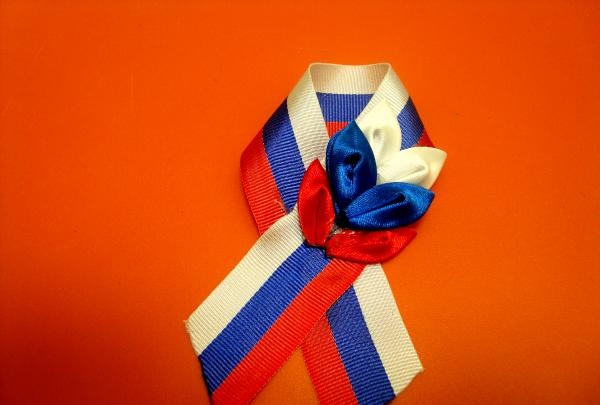 Patriotic ribbon for Victory Day