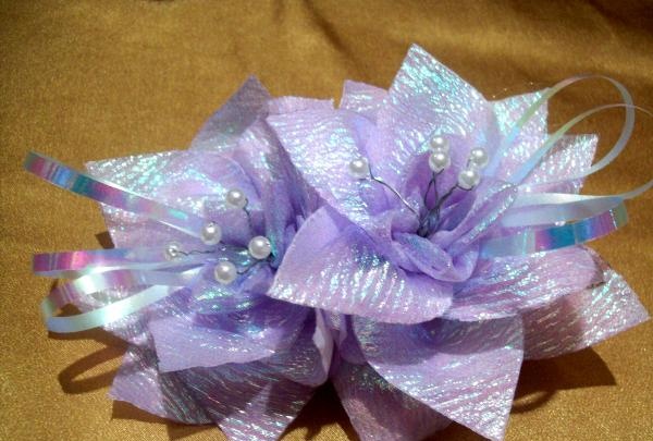 organza hair clip