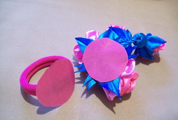 hair bands made from satin ribbons