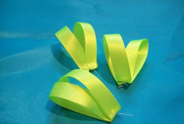 satin ribbon hairpin