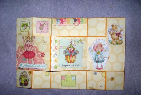 Children's folding card