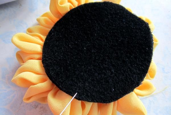 Sew on a felt circle