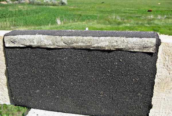 We wrap the beam with roofing felt