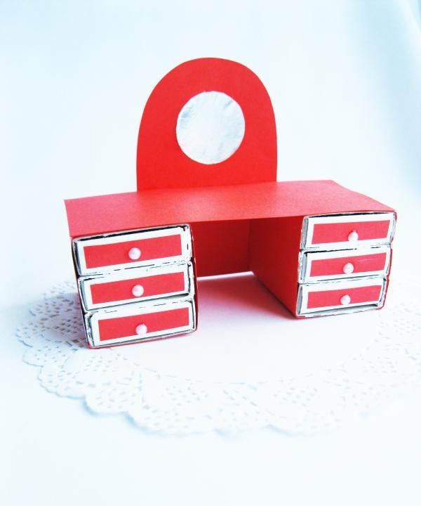 matchbox dressing table