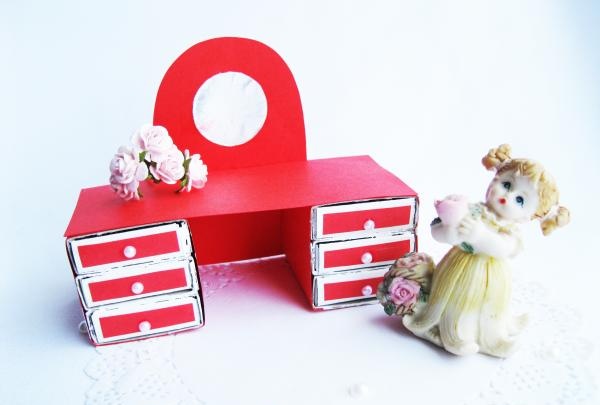 matchbox dressing table