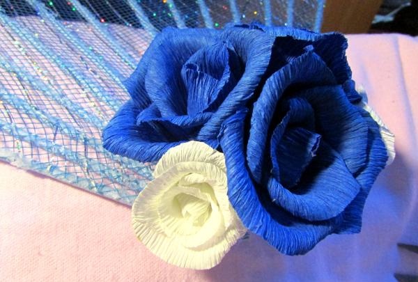 corrugated paper flowers