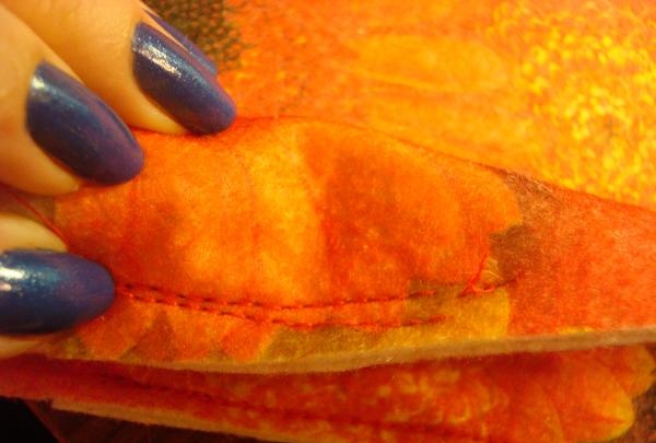 How to sew a felt bag