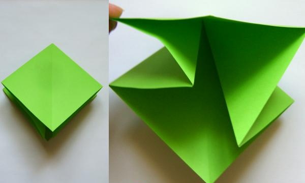 decorate a gift with origami flowers