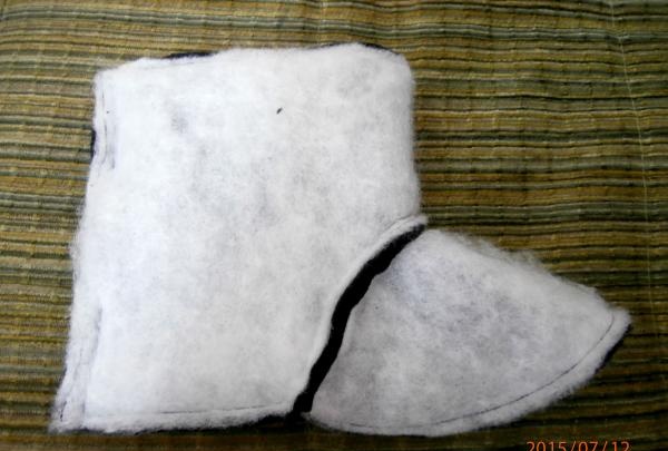 sewing home slippers and boots