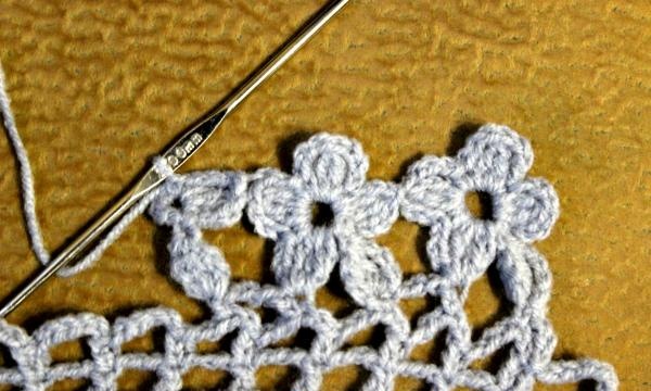 Elegant crochet scarf