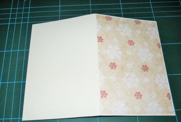 New Year card Snow vintage