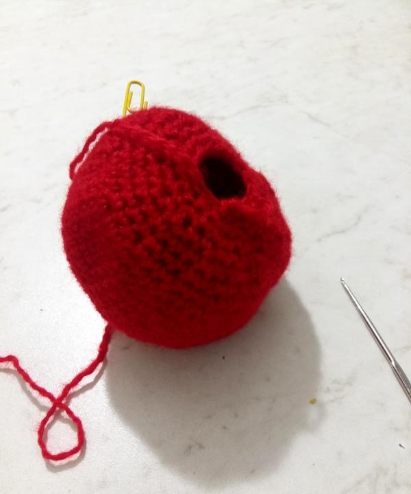 bird amigurumi Red from Angry Birds