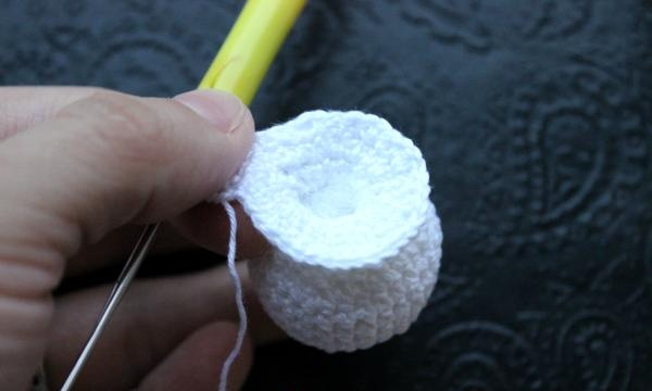 Snowman crochet Christmas tree toy