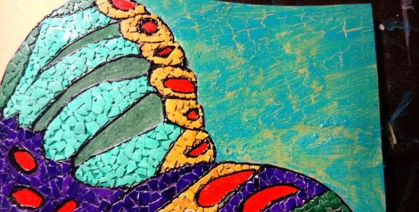 eggshell mosaic painting