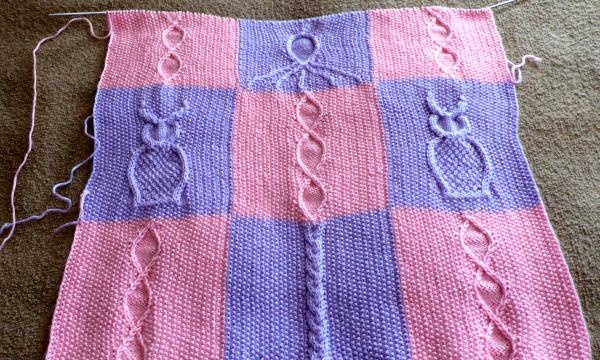 Master class on knitting a baby blanket