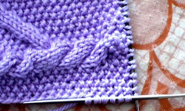 Master class on knitting a baby blanket