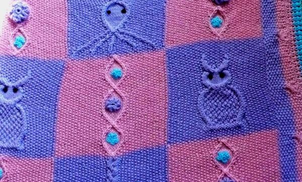 Master class on knitting a baby blanket