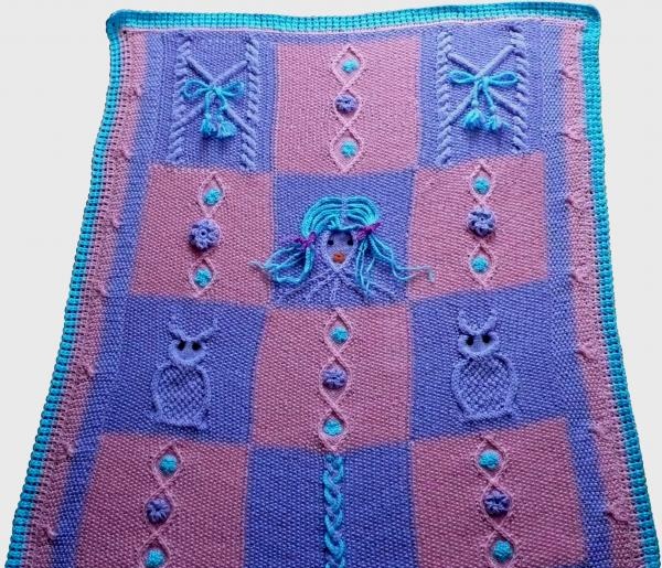 Master class on knitting a baby blanket