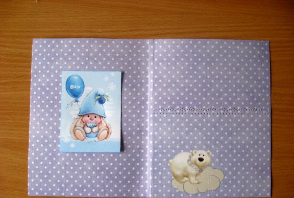 Folder for baptismal certificate