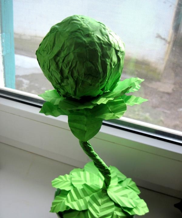 paper topiary using quilling technique