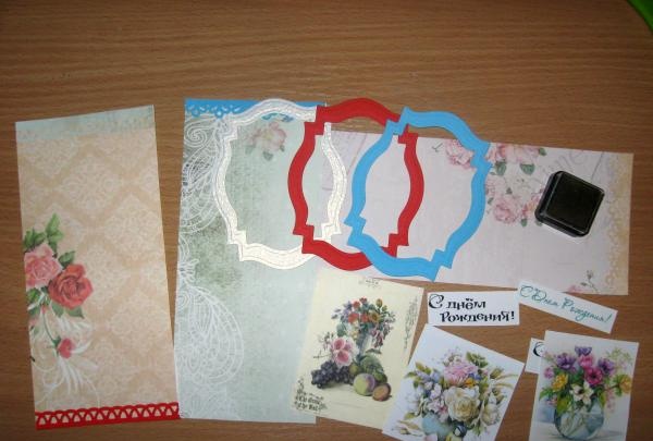 Birthday greeting envelopes