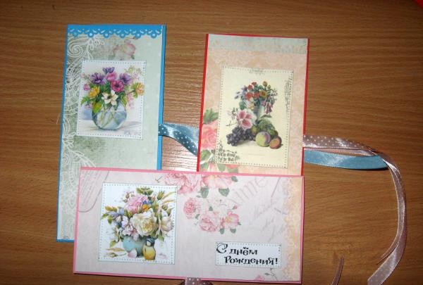 Birthday greeting envelopes