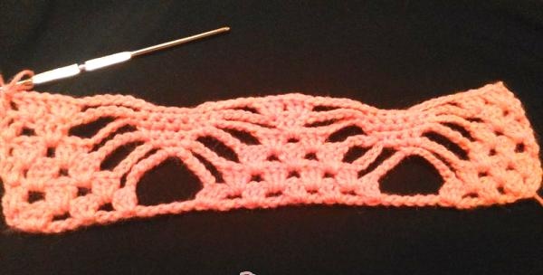 Openwork crochet pattern