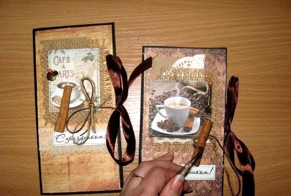 Coffee envelopes for money