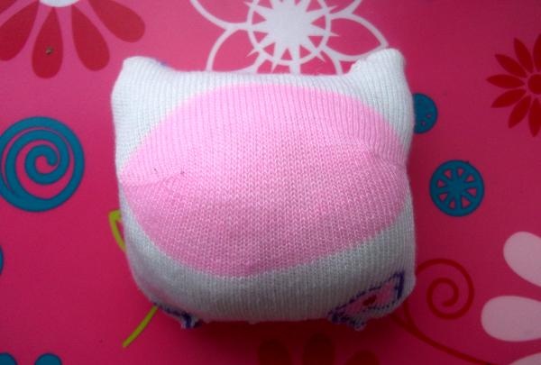 Fragrant cat from a sock