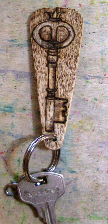 vintage style keychain