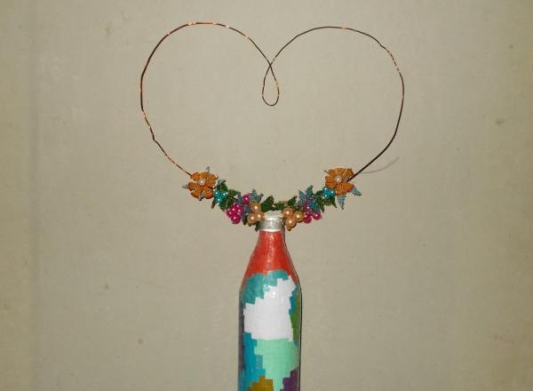 Decoration Heart made of beads