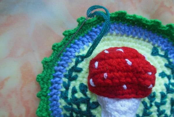 Crochet applique Spring mood