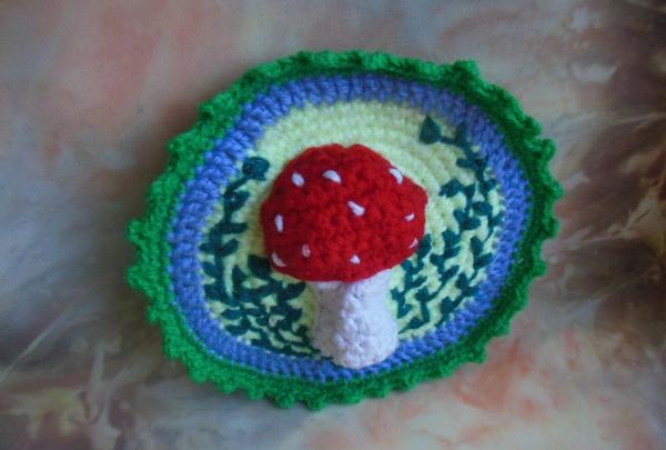 Crochet applique Spring mood