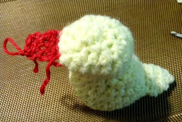 Crochet chicken and duckling