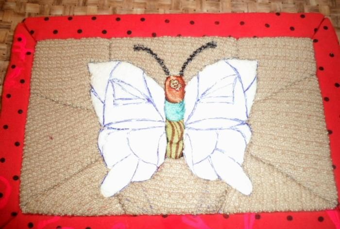 Patchwork without a needle kinusaiga Butterfly