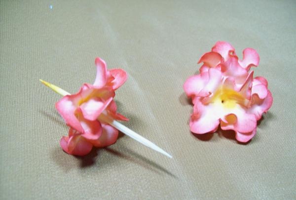 headband with flowers made of foamiran