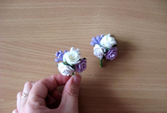 Glasses for a wedding in lilac color