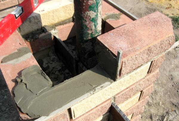 Building a brick fence