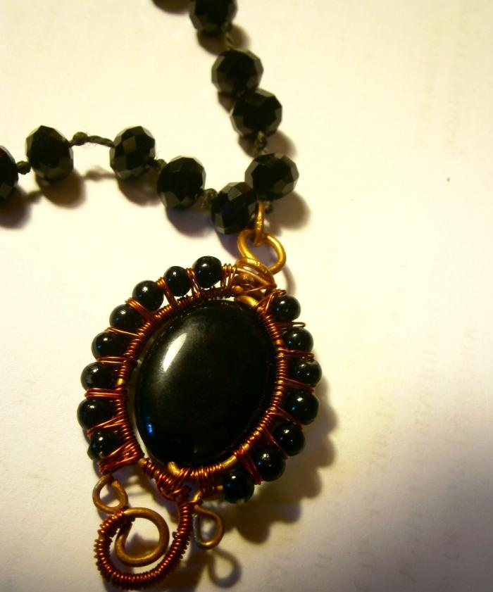 Pendant Black hematite