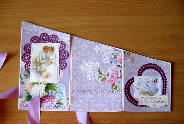 Fold out purple card