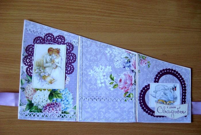 Fold out purple card