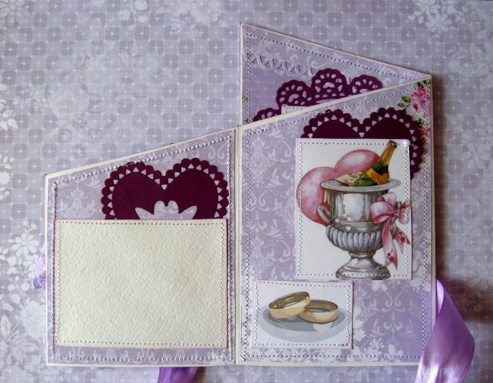 Fold out purple card