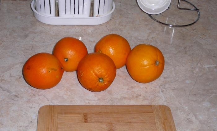 Candied orange peels without oil